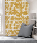 York Yellow Traverse Peel & Stick Wallpaper