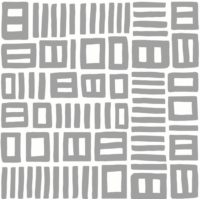 York Grey Traverse Peel & Stick Wallpaper