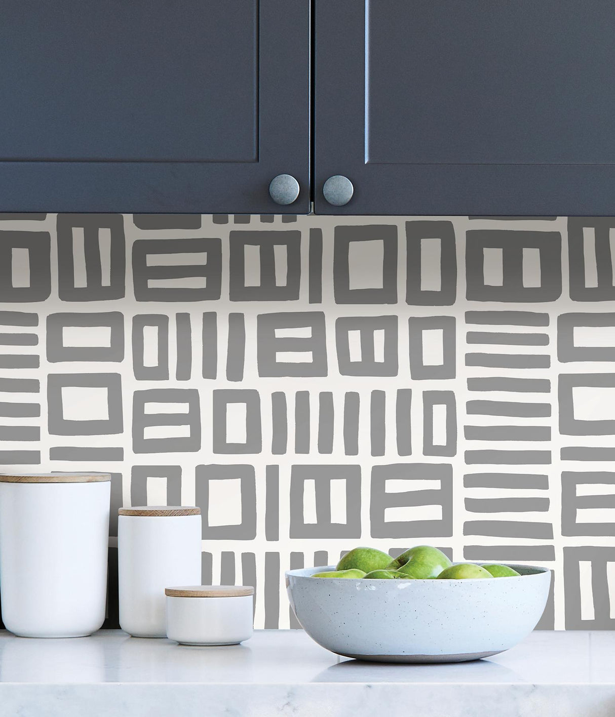 York Grey Traverse Peel & Stick Wallpaper
