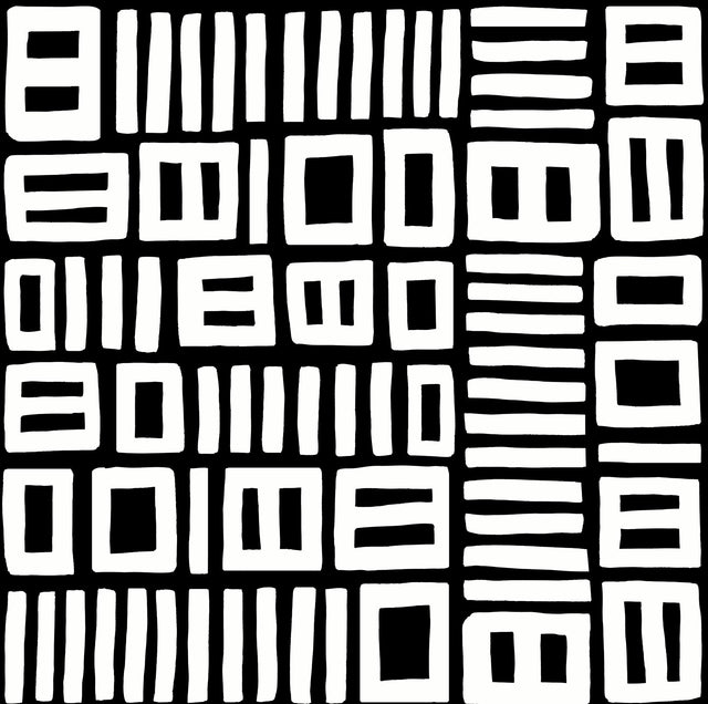 York Black Traverse Peel & Stick Wallpaper