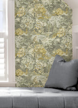 York Yellow Grey le Forestier Peel & Stick Wallpaper