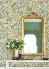 York Yellow Belles Fleurs Peel & Stick Wallpaper