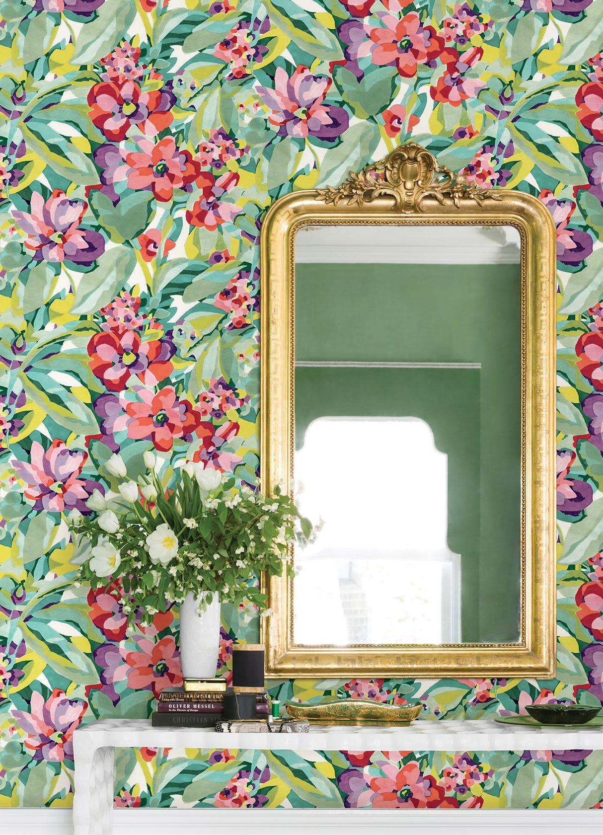 York Multi Belles Fleurs Peel & Stick Wallpaper