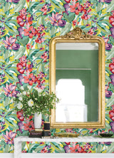 York Multi Belles Fleurs Peel & Stick Wallpaper