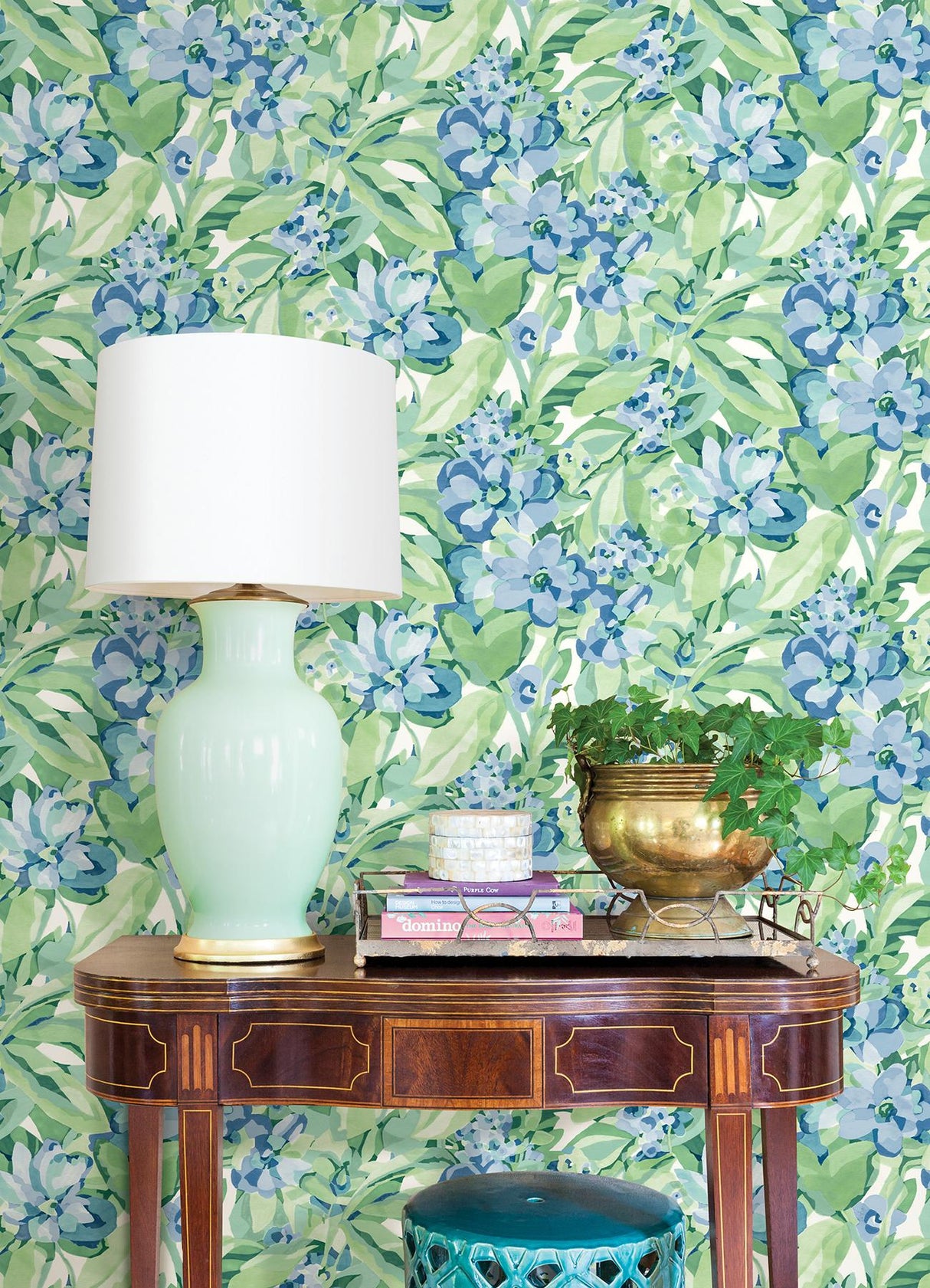 York Heather Belles Fleurs Peel & Stick Wallpaper