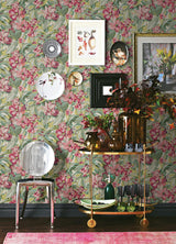 York Wine Belles Fleurs Peel & Stick Wallpaper