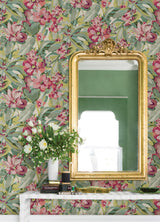 York Wine Belles Fleurs Peel & Stick Wallpaper
