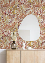 York Amber Feuilles Peel & Stick Wallpaper