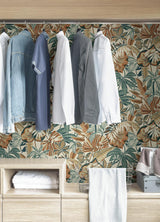 York Spice Feuilles Peel & Stick Wallpaper
