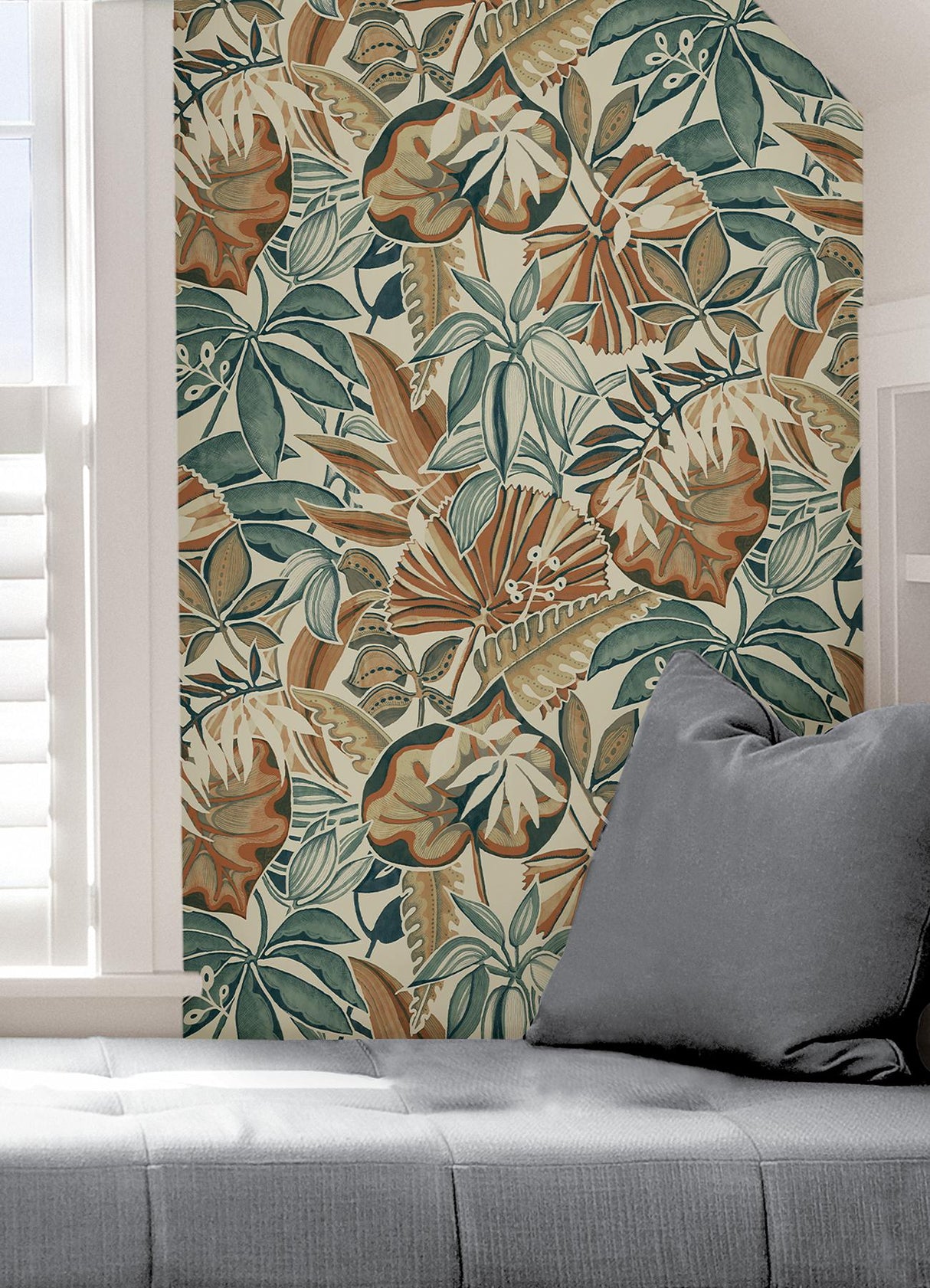 York Spice Feuilles Peel & Stick Wallpaper