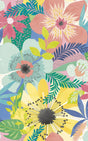 York Janis Pastel Floral Riot Wallpaper