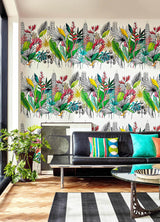 York Sierra Multicolor Urban Tropic Wallpaper