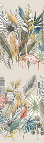 York Sierra Neutral Urban Tropic Wallpaper