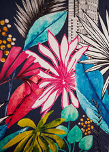 York Sierra Indigo Urban Tropic Wallpaper