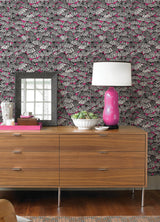 York Dara Raspberry Jolly Brollies Wallpaper