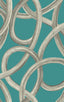 York Calix Turquoise Twisted Geo Wallpaper