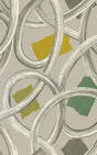 York Calix Grey Twisted Geo+ Wallpaper