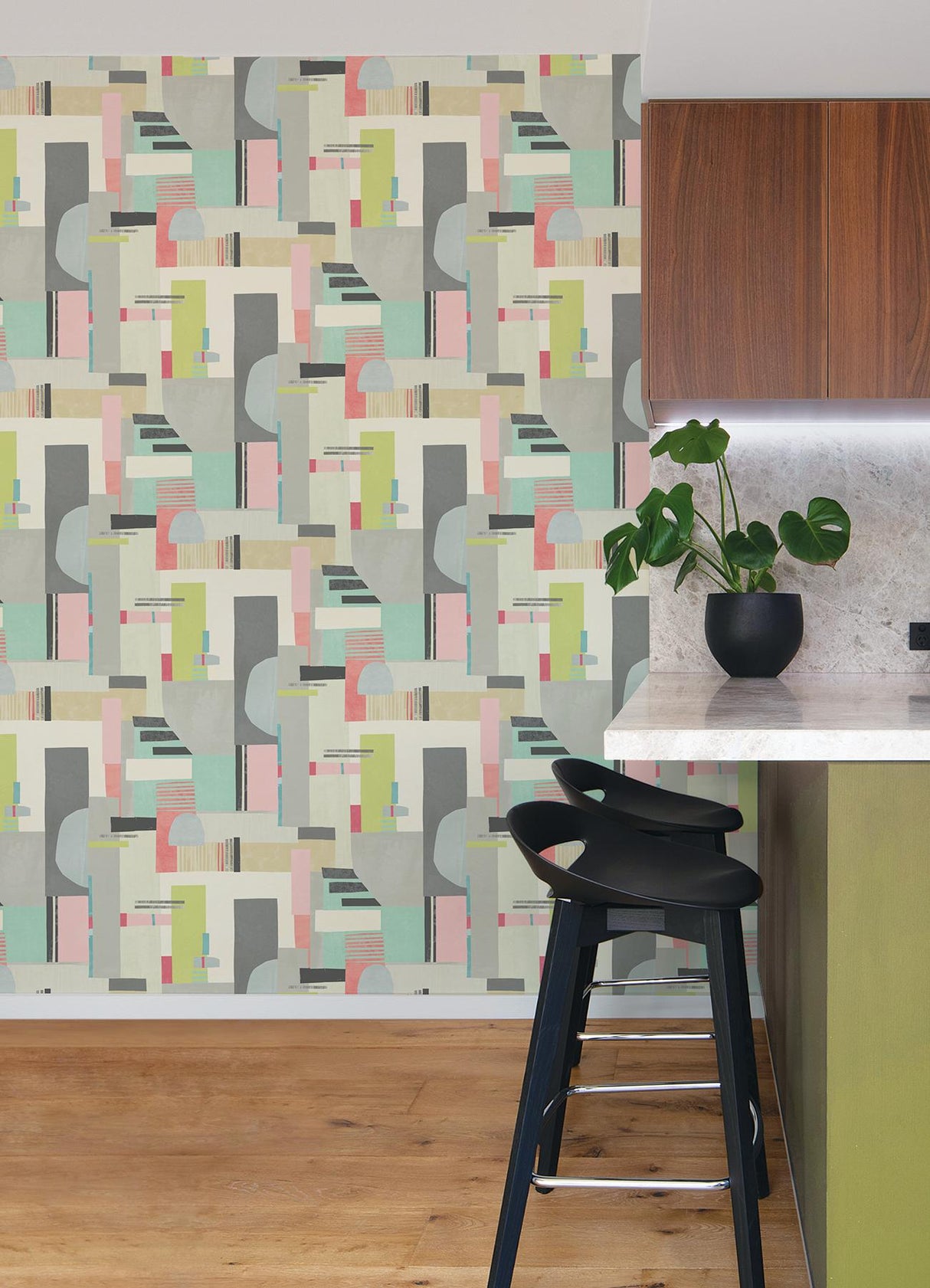 York Rhodes Pastel Blocs Wallpaper