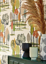 York Cypress Olive Tall Trees Wallpaper