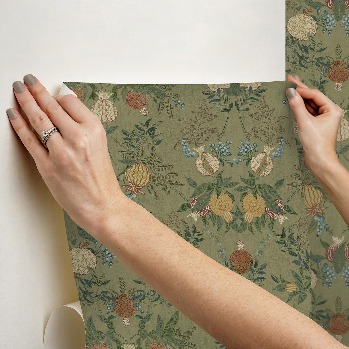 York Melograno Moss Peel & Stick Wallpaper