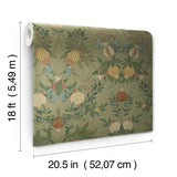 York Melograno Moss Peel & Stick Wallpaper