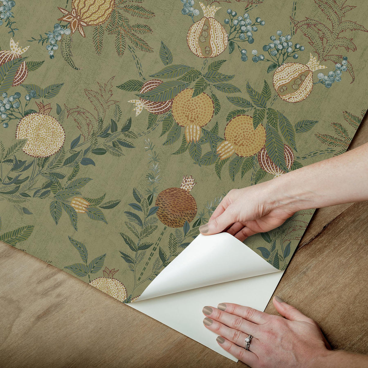 York Melograno Moss Peel & Stick Wallpaper
