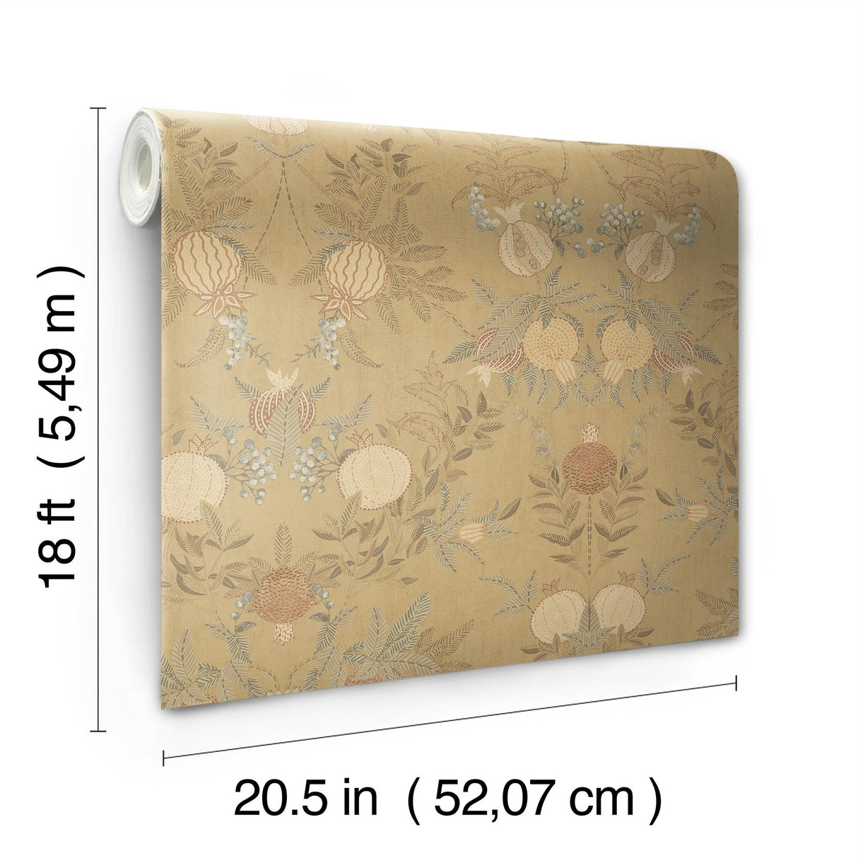 York Melograno Wheat Peel & Stick Wallpaper