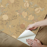 York Melograno Wheat Peel & Stick Wallpaper