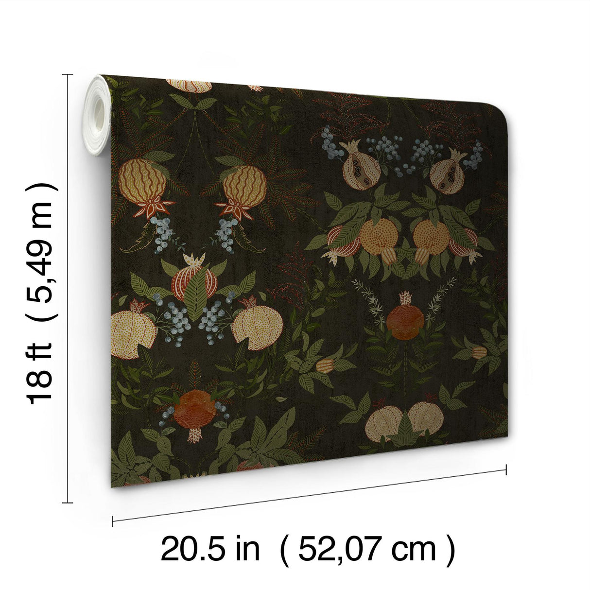 York Melograno Cinder Peel & Stick Wallpaper