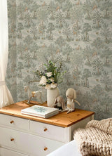 York Bramble Wintergreen Peel & Stick Wallpaper
