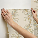 York Posy Vanilla Peel & Stick Wallpaper