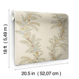 York Posy Vanilla Peel & Stick Wallpaper
