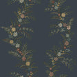 York Posy Midnight Peel & Stick Wallpaper