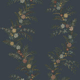 York Posy Midnight Peel & Stick Wallpaper