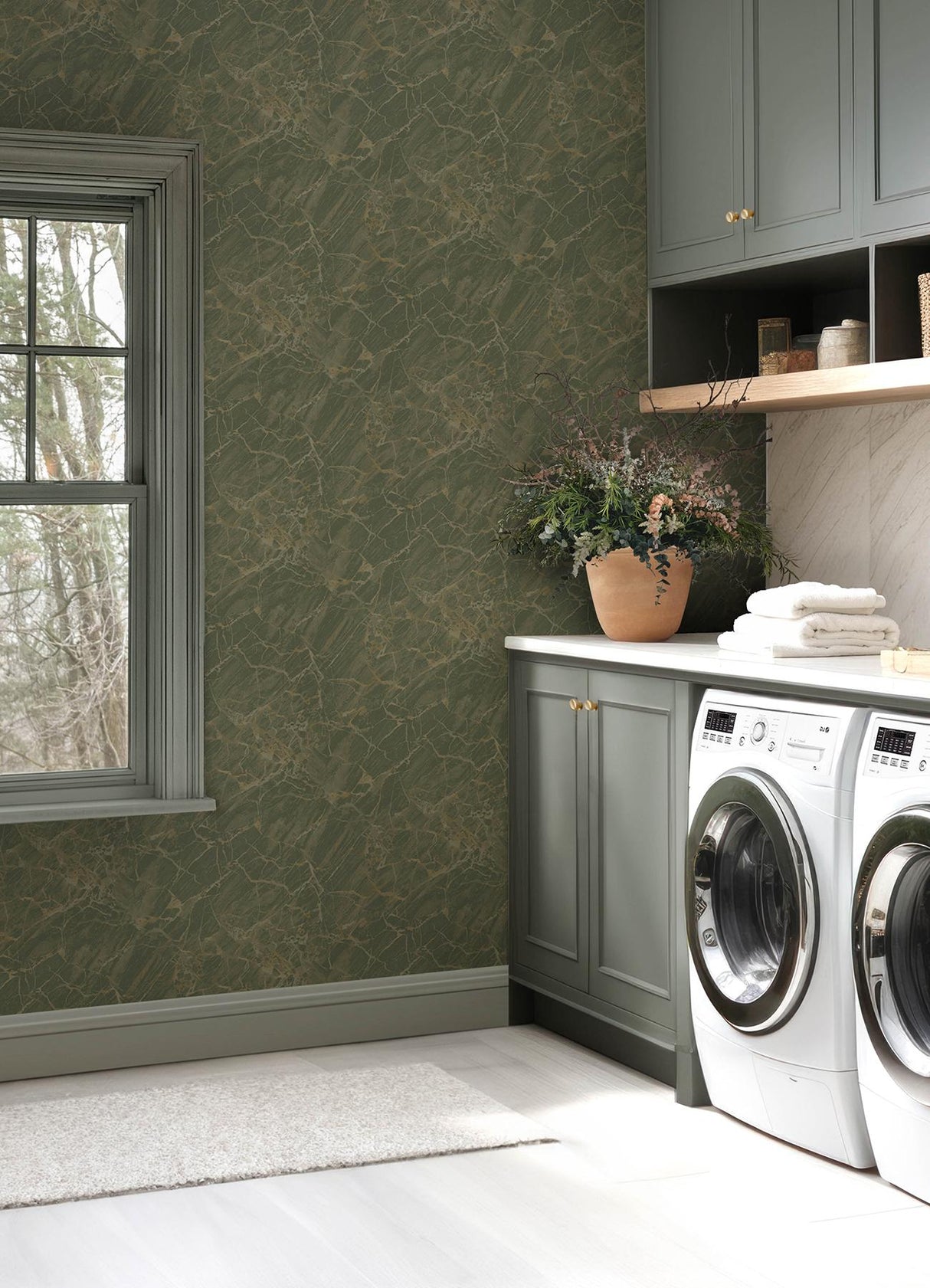 York Jade Jasper Peel & Stick Wallpaper