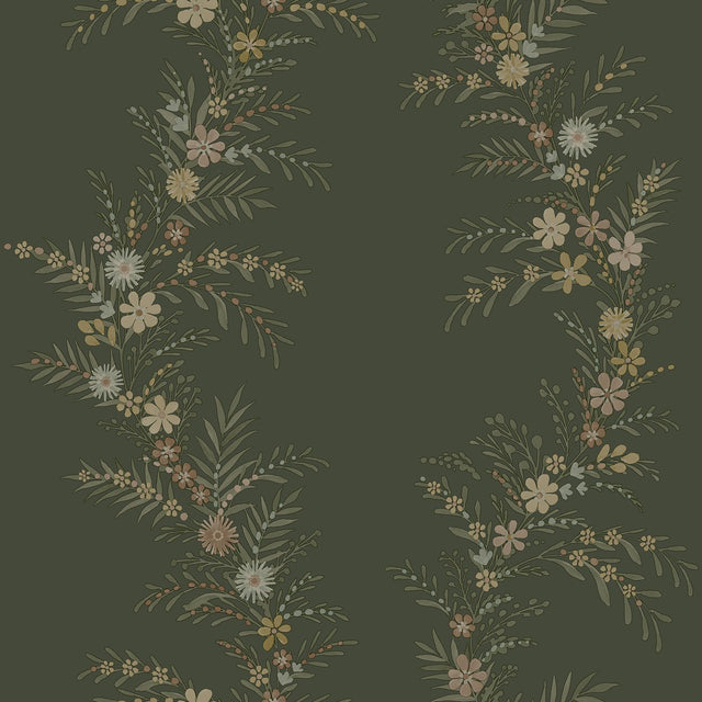York Posy Spruce Peel & Stick Wallpaper