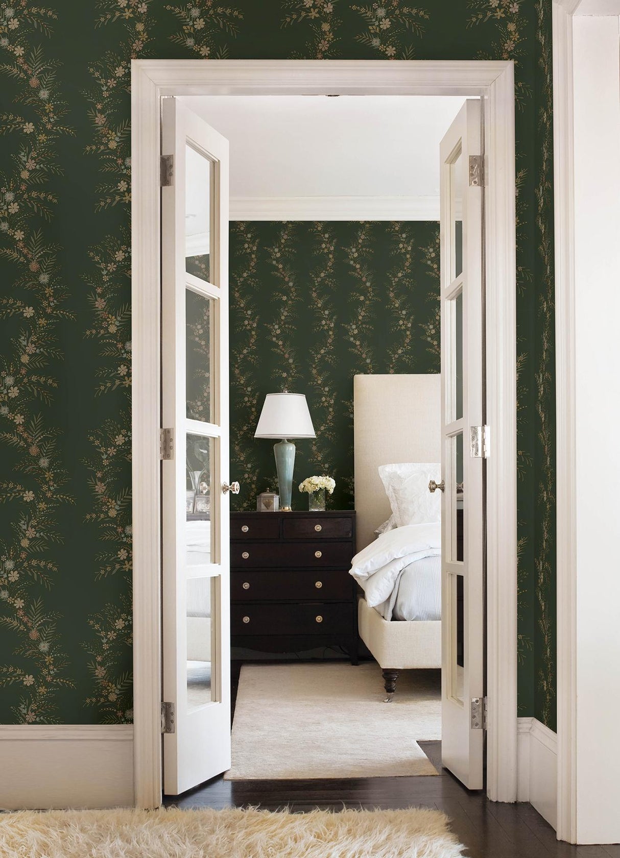 York Posy Spruce Peel & Stick Wallpaper