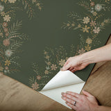 York Posy Spruce Peel & Stick Wallpaper