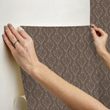 York Nova Carob Brown Peel & Stick Wallpaper