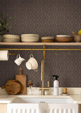 York Nova Carob Brown Peel & Stick Wallpaper