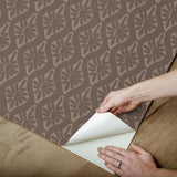 York Nova Carob Brown Peel & Stick Wallpaper