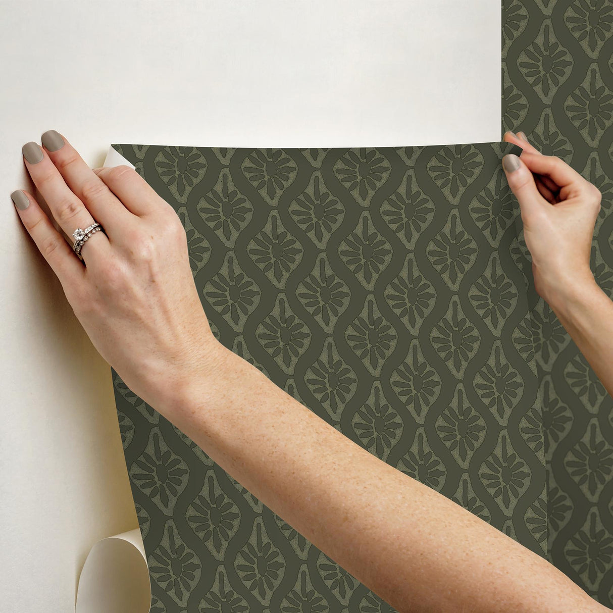 York Nova Evergreen Peel & Stick Wallpaper