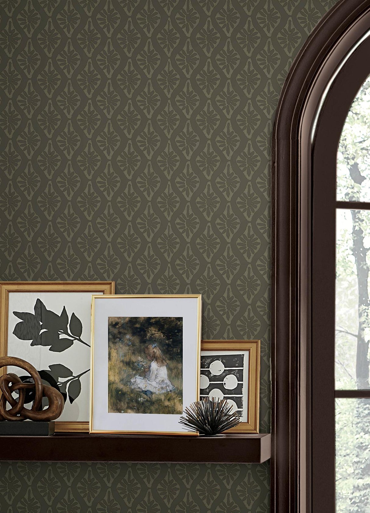 York Nova Evergreen Peel & Stick Wallpaper