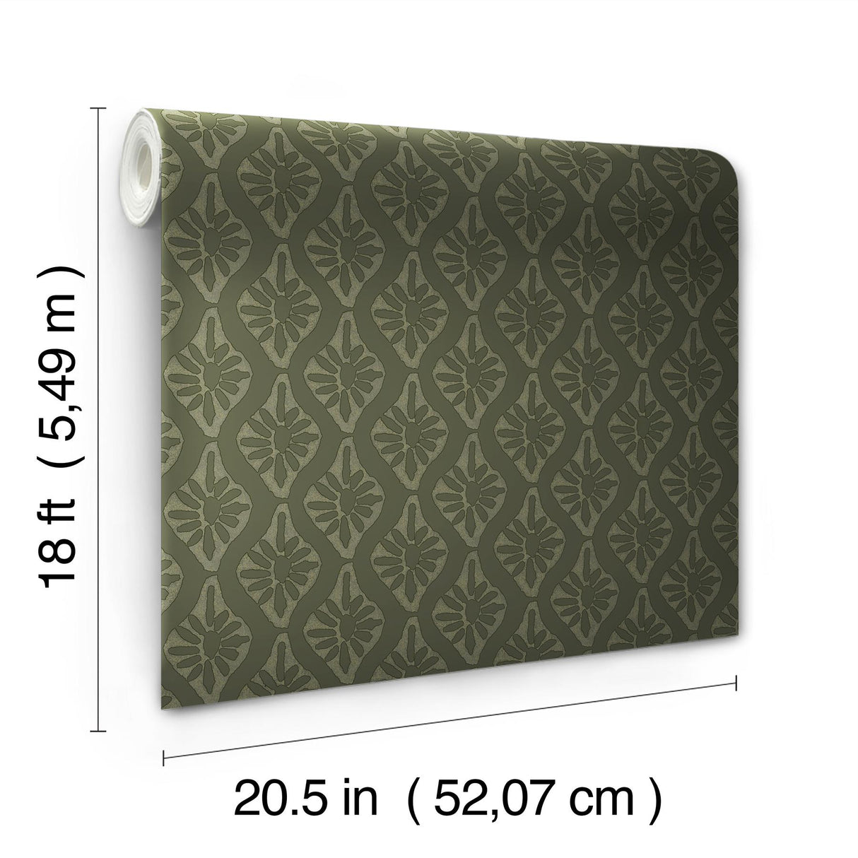 York Nova Evergreen Peel & Stick Wallpaper