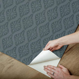 York Nova Blue Smoke Peel & Stick Wallpaper