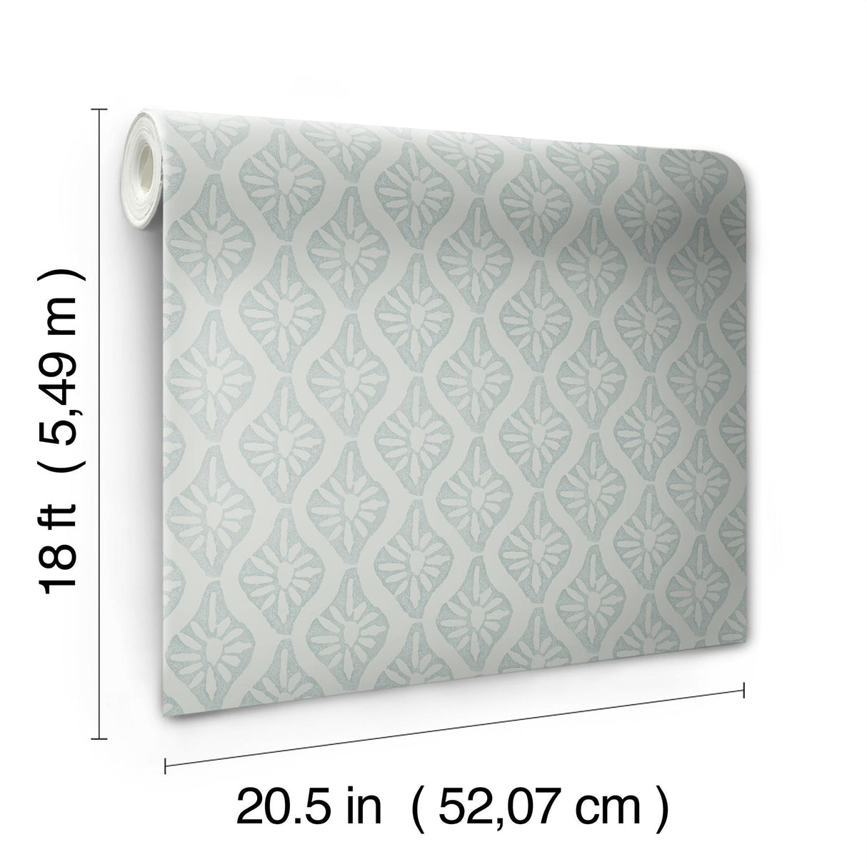York Nova Mist Blue Peel & Stick Wallpaper