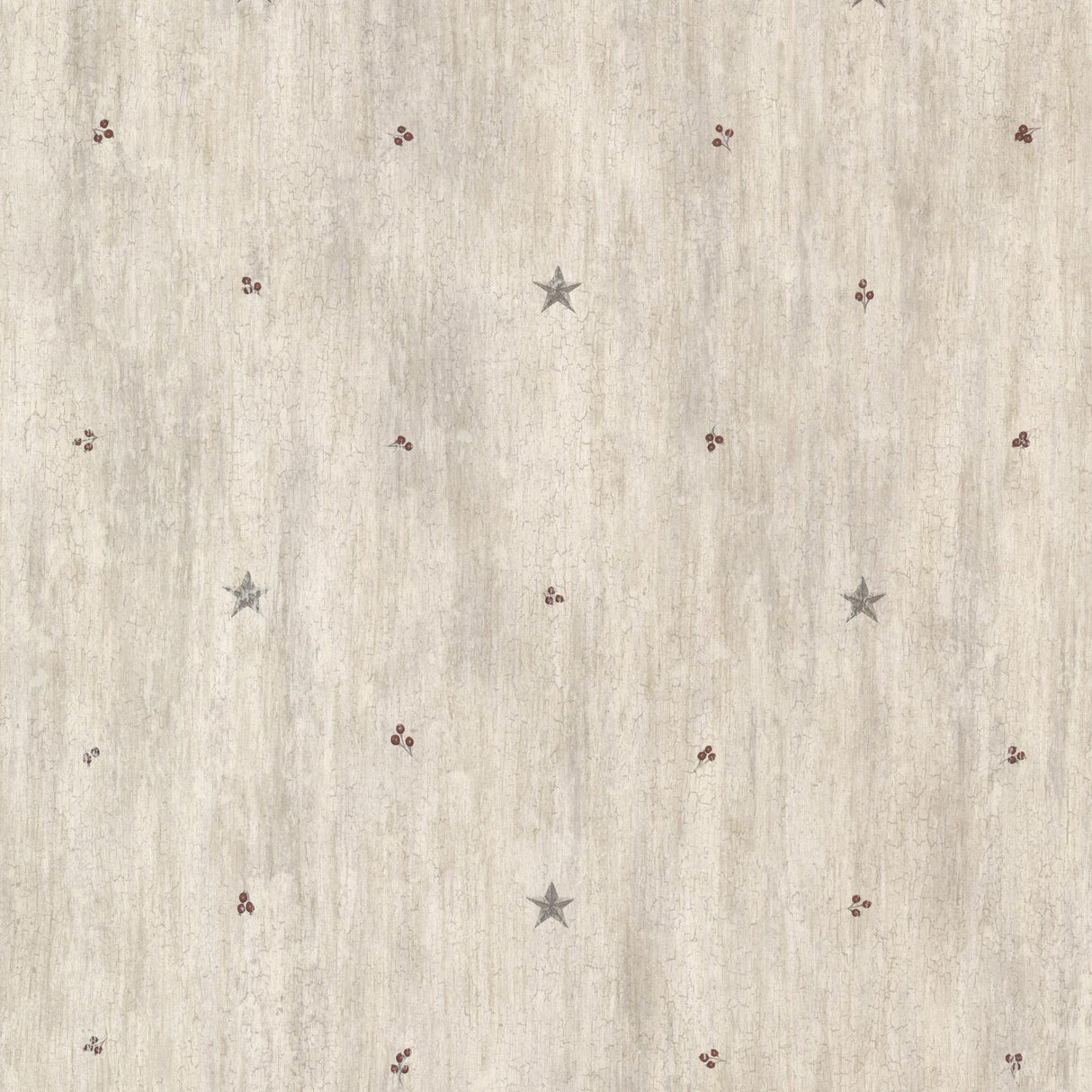 York Bryndle Grey Barnstar & Sprigs Wallpaper