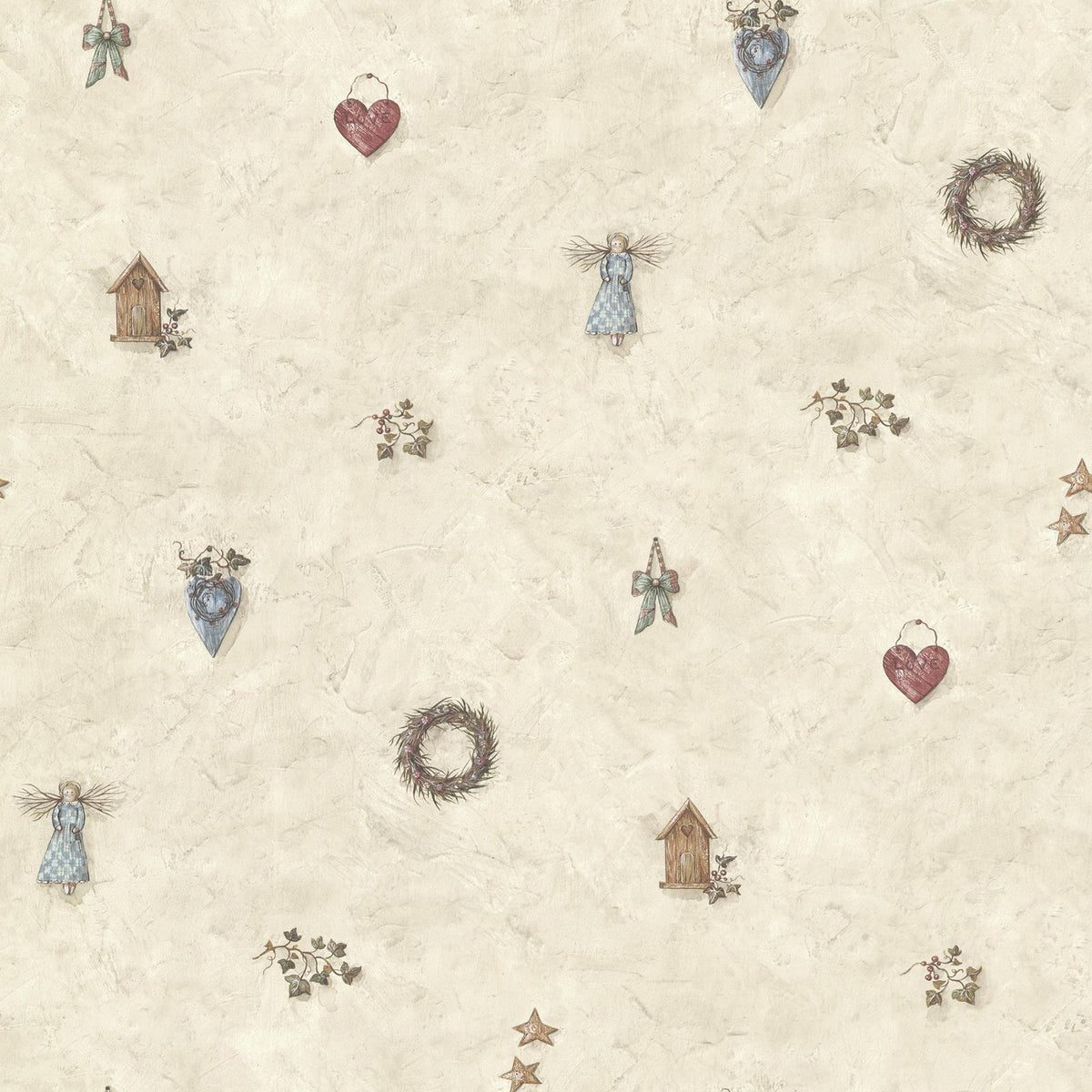 York Apple Creek Stone Country Toss Wallpaper