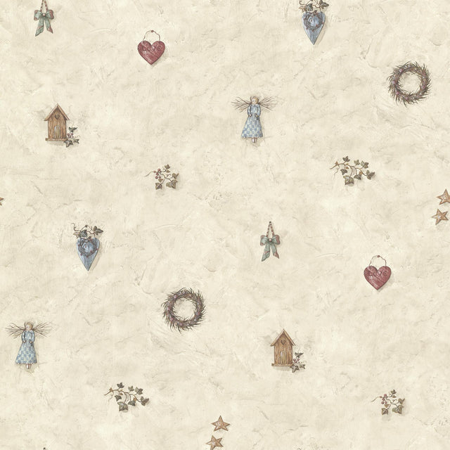 York Apple Creek Stone Country Toss Wallpaper