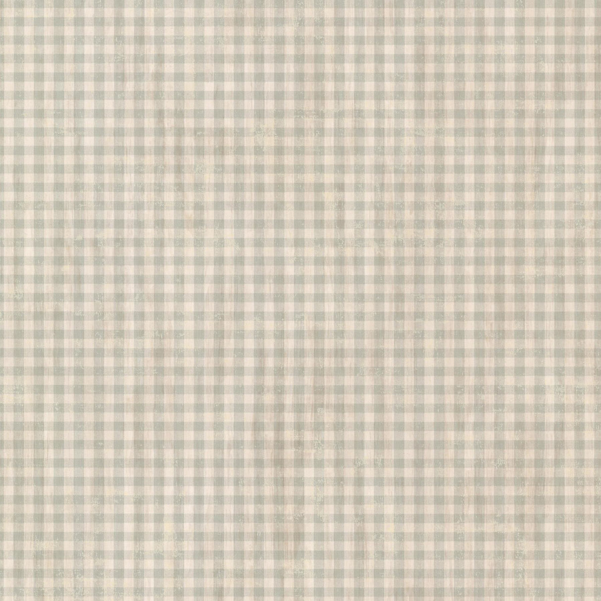 York Greer Aqua Gingham Check Wallpaper